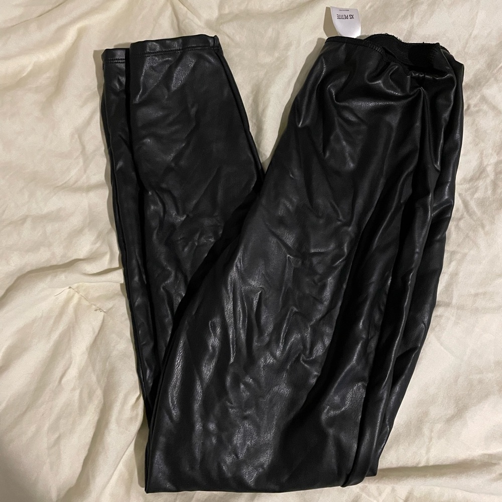 Express faux leather leggings